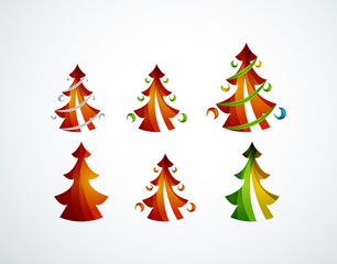 Christmas tree geometric design
