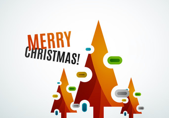 Christmas tree geometric design