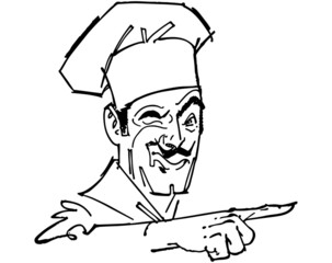 Pointing Chef