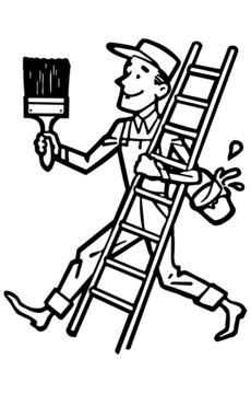 Painter With Ladder