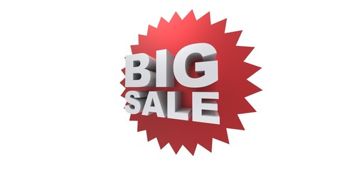 3D Big sale promo department store spike