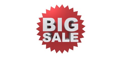 3D Big sale promo department store spike