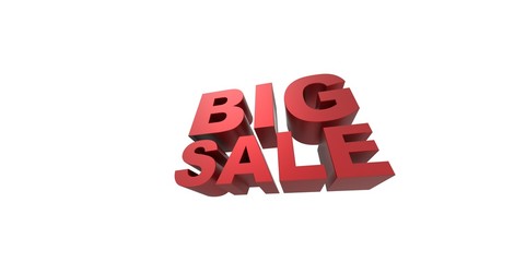 3D Big sale promo department store