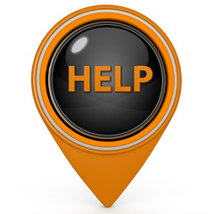 help pointer icon on white background