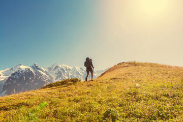 Obraz premium Hike in mountains