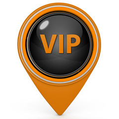 Vip pointer icon on white background