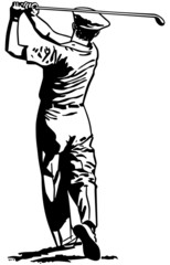 Golfer Teeing Off 2 - 74239163