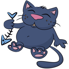 Illustration of cute cat