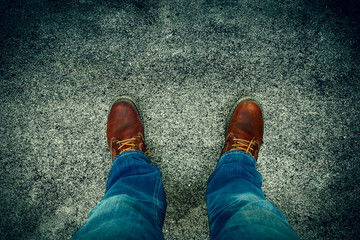 Jeans and boots