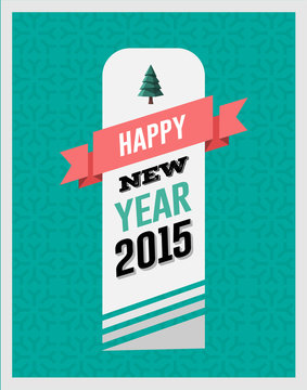 Happy new year 2015 vector