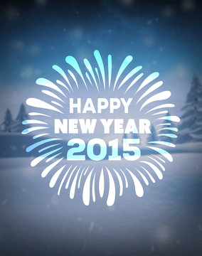 Happy new year 2015 vector