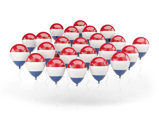 Balloons with flag of netherlands