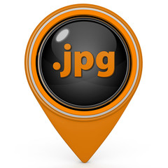 .jpg pointer icon on white background