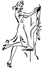 Christmas Gal Hanging Stocking