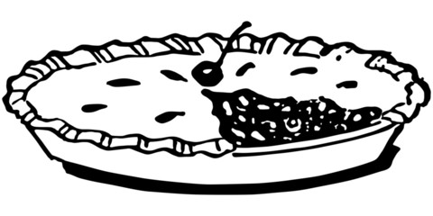 Cherry Pie © RetroClipArt