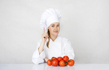  chef woman prepare decorating tasty food