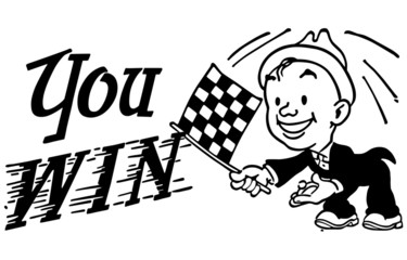 Checkered Flag You Win