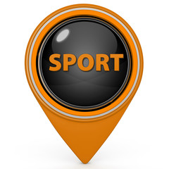 Sport pointer icon on white background