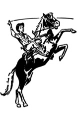 Fototapeta premium Bucking Bronco