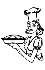 Baking Queen © RetroClipArt