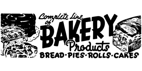 Bakery Products © RetroClipArt