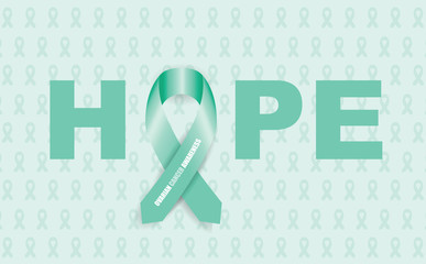 ovarian cancer ribbon