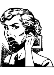 Angry Woman On Phone