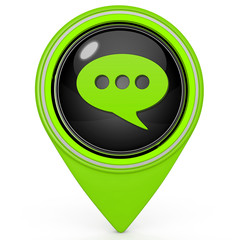 forum pointer icon on white background