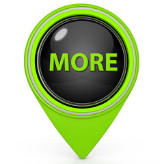 More pointer icon on white background