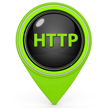 http pointer icon on white background