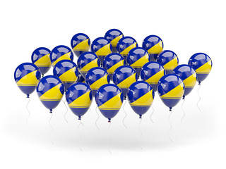 Balloons with flag of tokelau