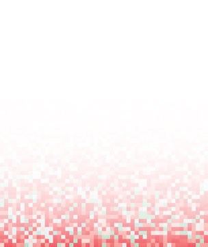 Pixel art style pattern fading to a white background