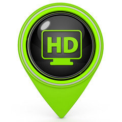 HD pointer icon on white background