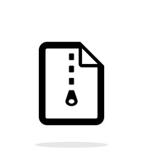 Archive file icon on white background.