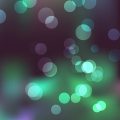 Abstract background with effect of bokeh in cold colors