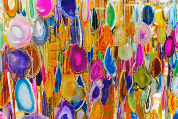 Colorful wind chimes