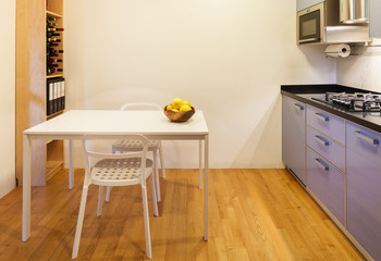 comfortable domestic kitchen