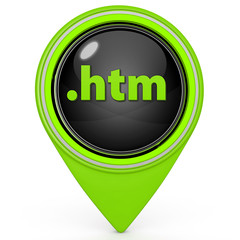 .htm pointer icon on white background