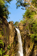 Fototapeta na wymiar Green Surrounding Waterfall Divine