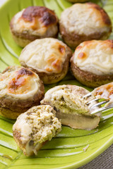 mushroom stuffed with cheese