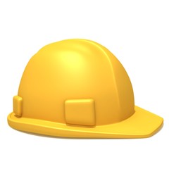 Fototapeta premium Construction helmet 3d illustration