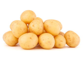 new potato tuber isolated on white background cutout