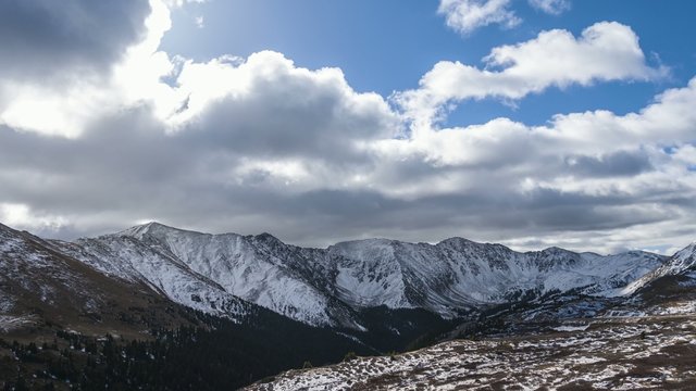 Panoramic View from the Loveland Pass Colorado 4k Timelapse