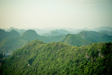 Mountains of Halong bay and Catba