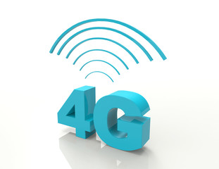 4G-3d word concept