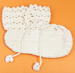 textile baby's booties