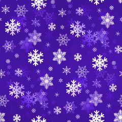 Fototapeta na wymiar Light Purple Snowflakes
