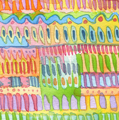 Abstract watercolor hand painted ornament background. Paper text