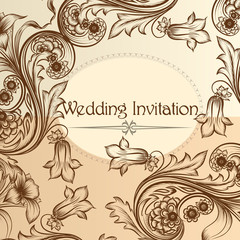 Wedding invitation card