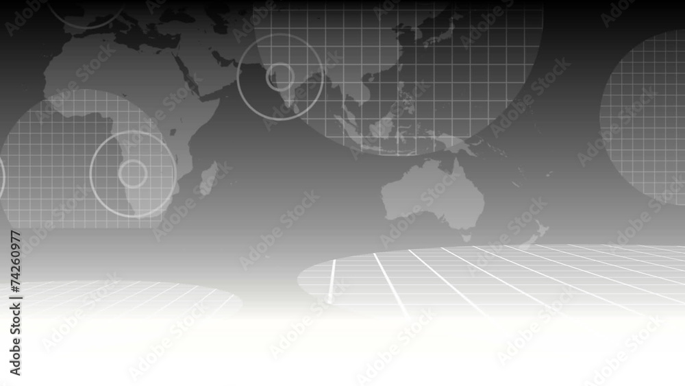 Poster grey grid background with earth and copy space